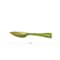 Hello Honey Enameled Aluminum Scoop with Ribbed Handle, Gold Finish and Green